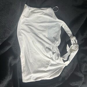 white crop top